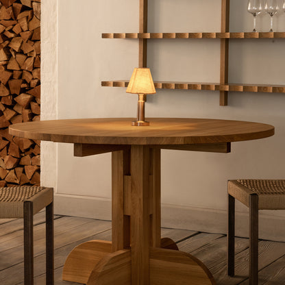 Puffin Round Dining Table (Solid Oak)