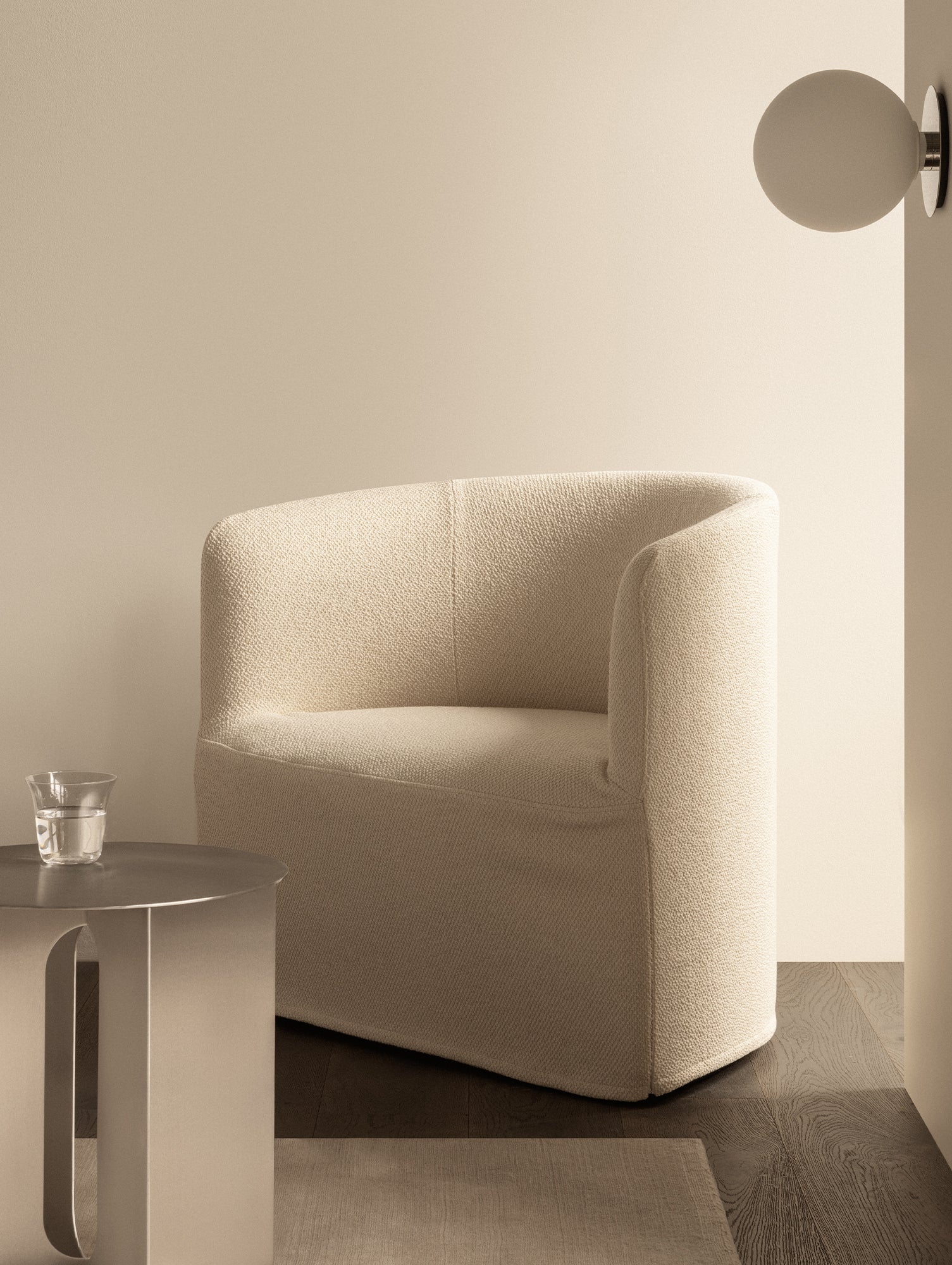 Tearoom Lounge Chair with Loose Cover by Audo Copenhagen  