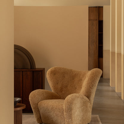 The Tired Man Lounge Chair by Audo Copenhagen - Sheepskin Honey