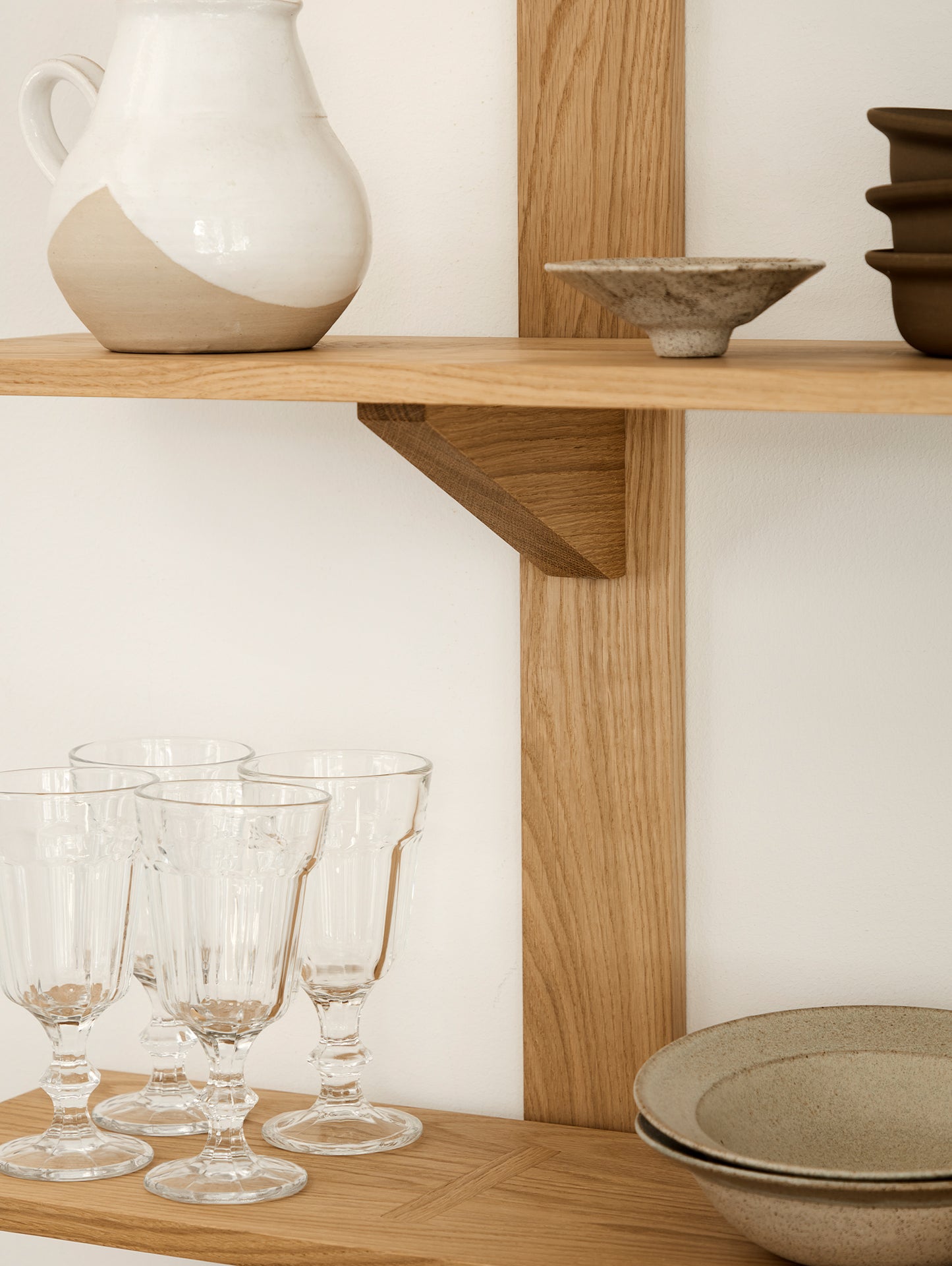 B100 Soro Shelf by FDB Mobler - Three Tier Shelves Long (Width: 100  cm / Height: 100 cm)