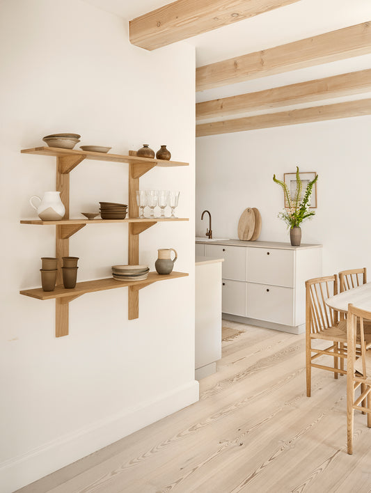 B100 Soro Shelf by FDB Mobler - Three Tier Shelves Long (Width: 100  cm / Height: 100 cm)