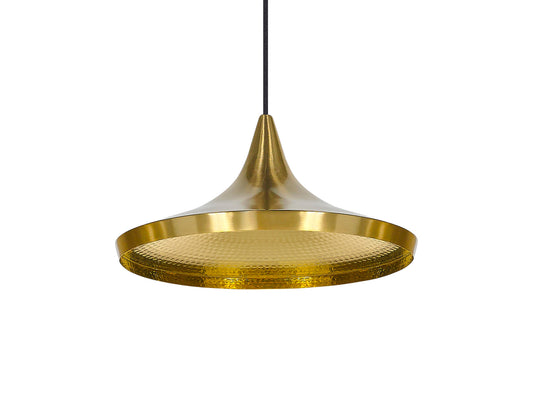 Beat Wide LED Pendant Light by Tom Dixon - Brass