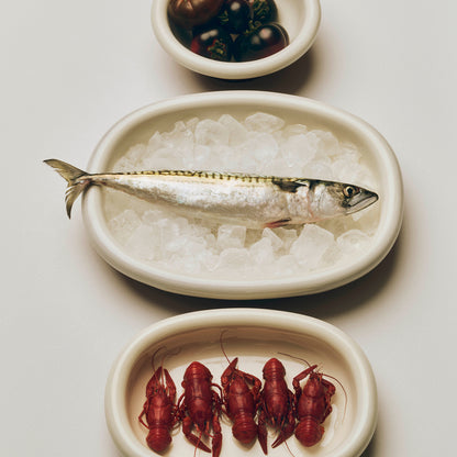 Barro Oval Dish by HAY - Off White