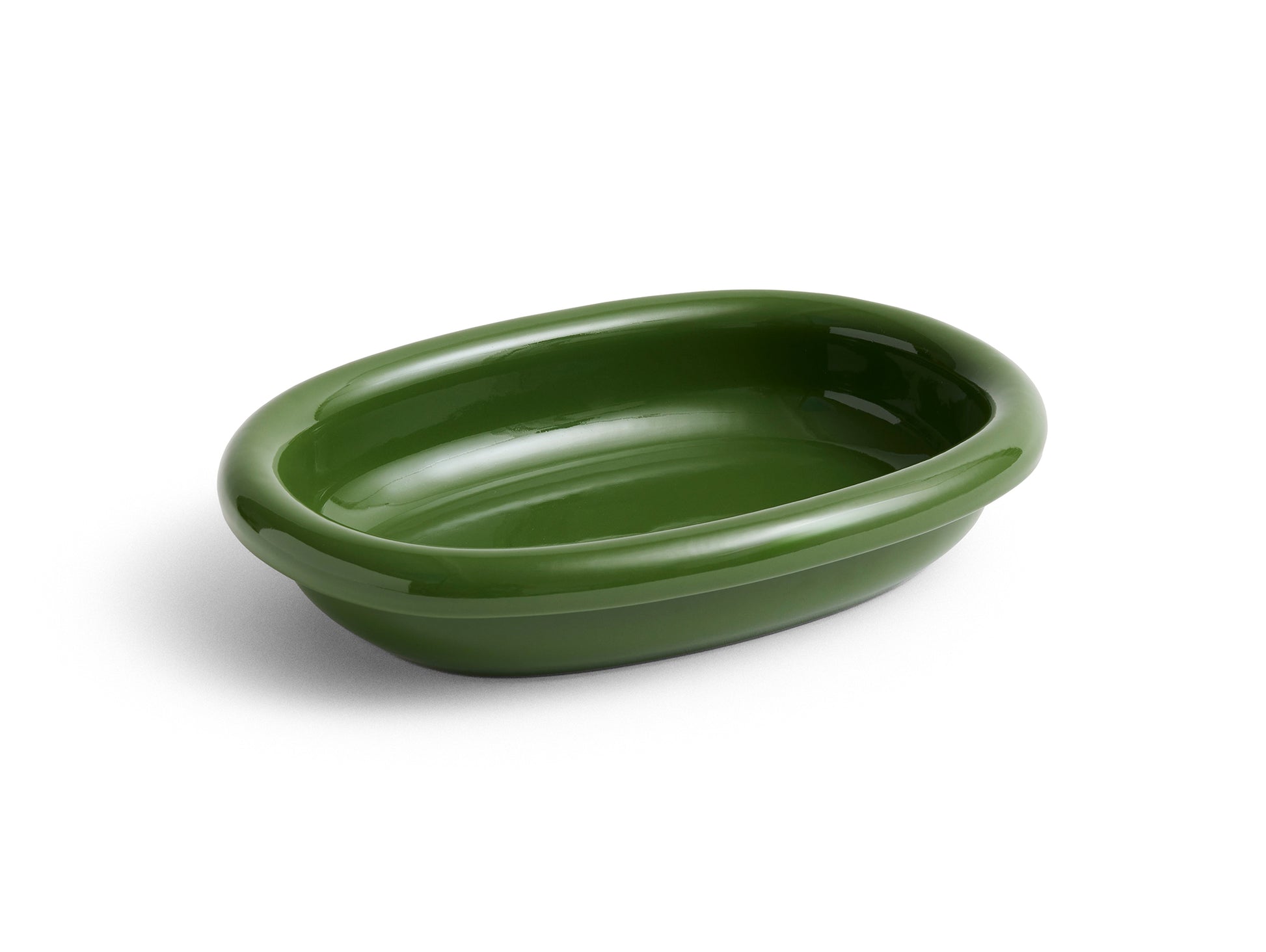 Barro Oval Dish by HAY - Small / Green
