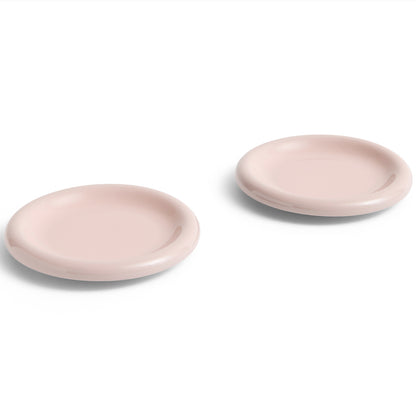 Barro Plate - Set of 2 by HAY - D 18 cm / Pink