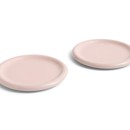 Barro Plate - Set of 2 by HAY - D 24 cm / Pink