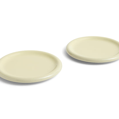 Barro Plate - Set of 2 by HAY - D 24 cm / Pistachio