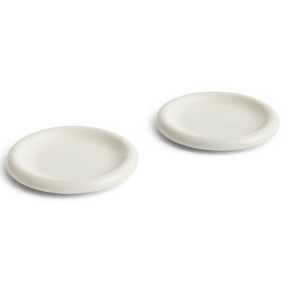 Barro Plate - Set of 2 by HAY - D 18 cm / Off White