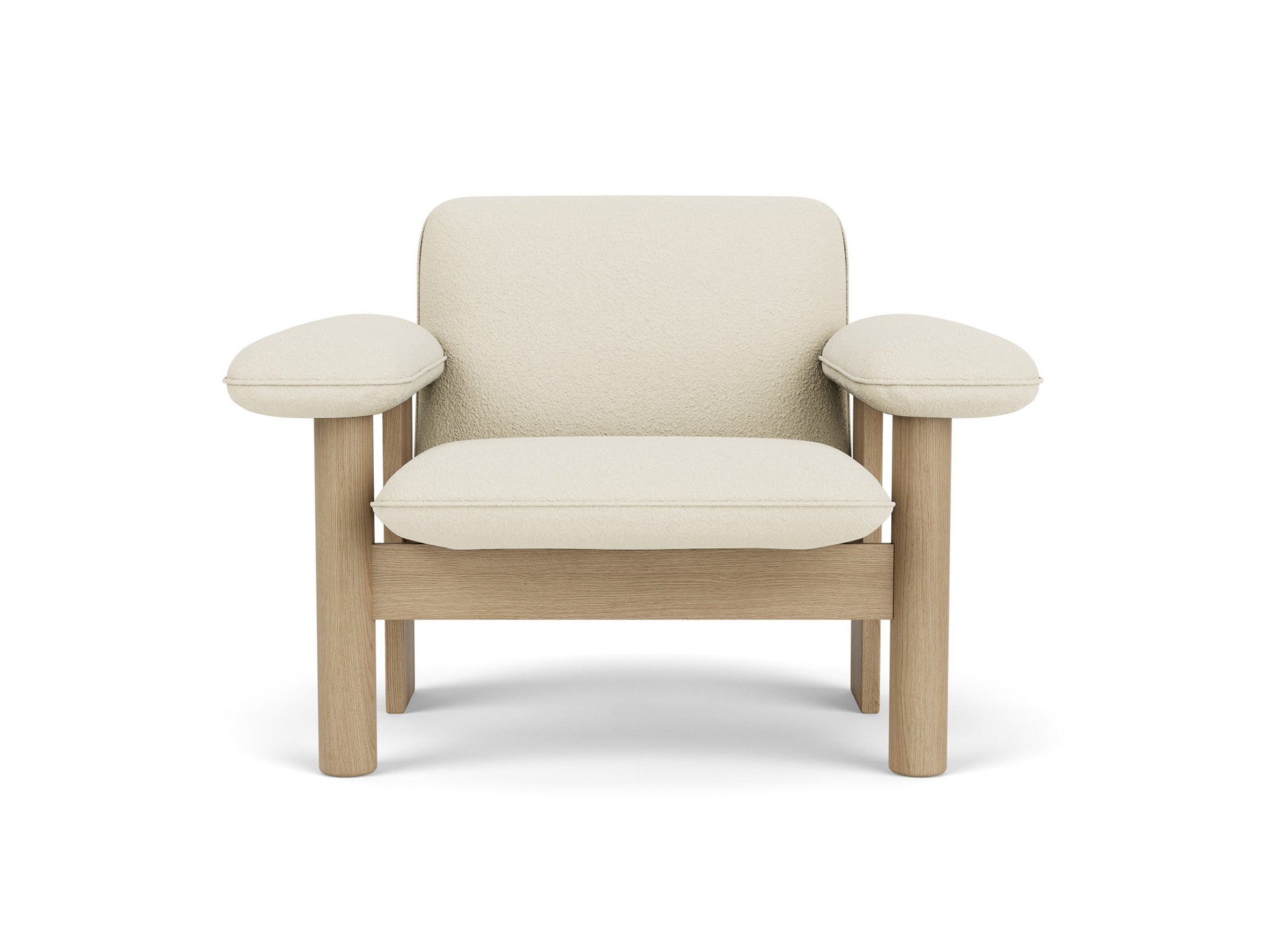 Brasilia Low Back Lounge Chair by Audo Copenhagen - Oiled Oak / Baru 200