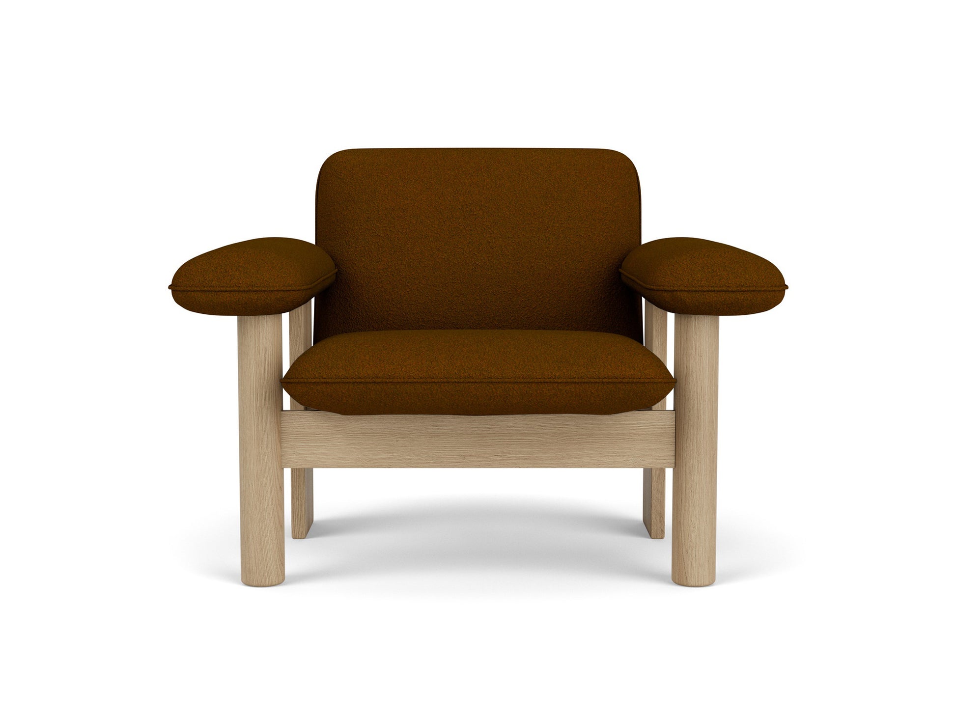 Brasilia Low Back Lounge Chair by Audo Copenhagen - Oiled Oak / Baru 450