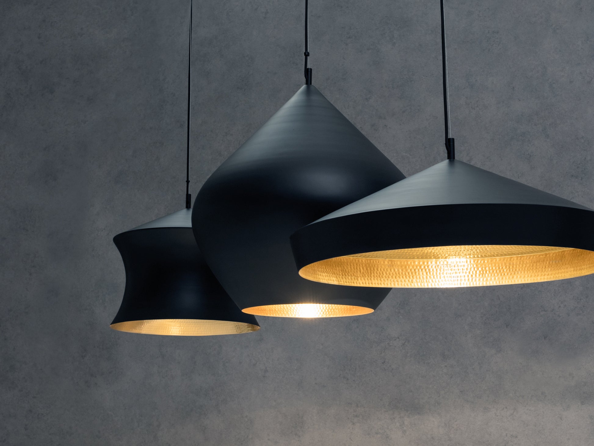 Beat LED Pendant Light by Tom Dixon - Stout, Flat and Waist