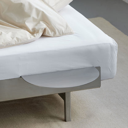 Bed 90 cm (Low) - Stainless Steel by Moebe