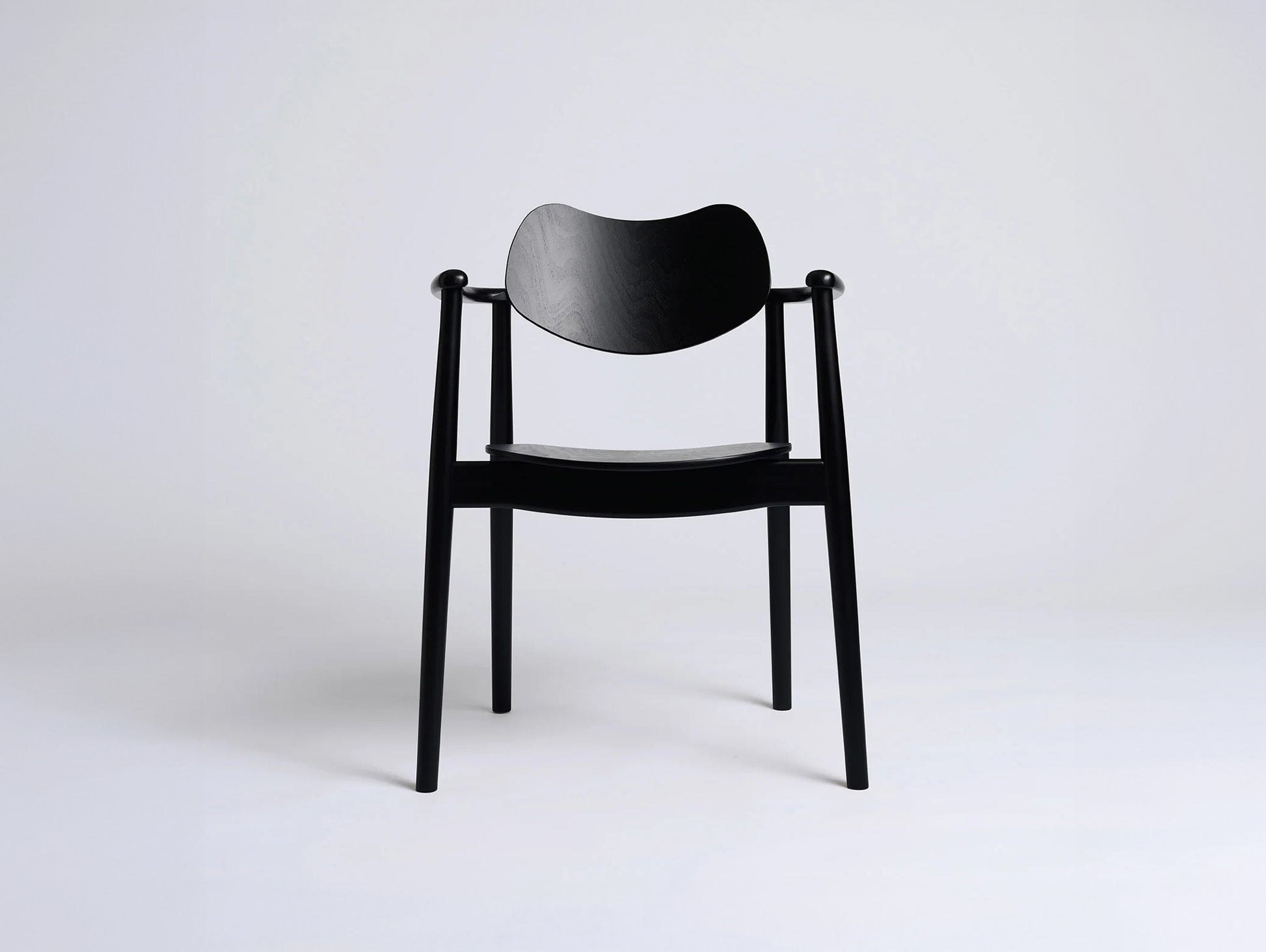 Regatta Chair by Ro Collection - Black Lacquered Beech