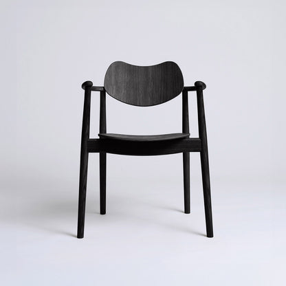 Regatta Chair by Ro Collection - Black Lacquered Oak