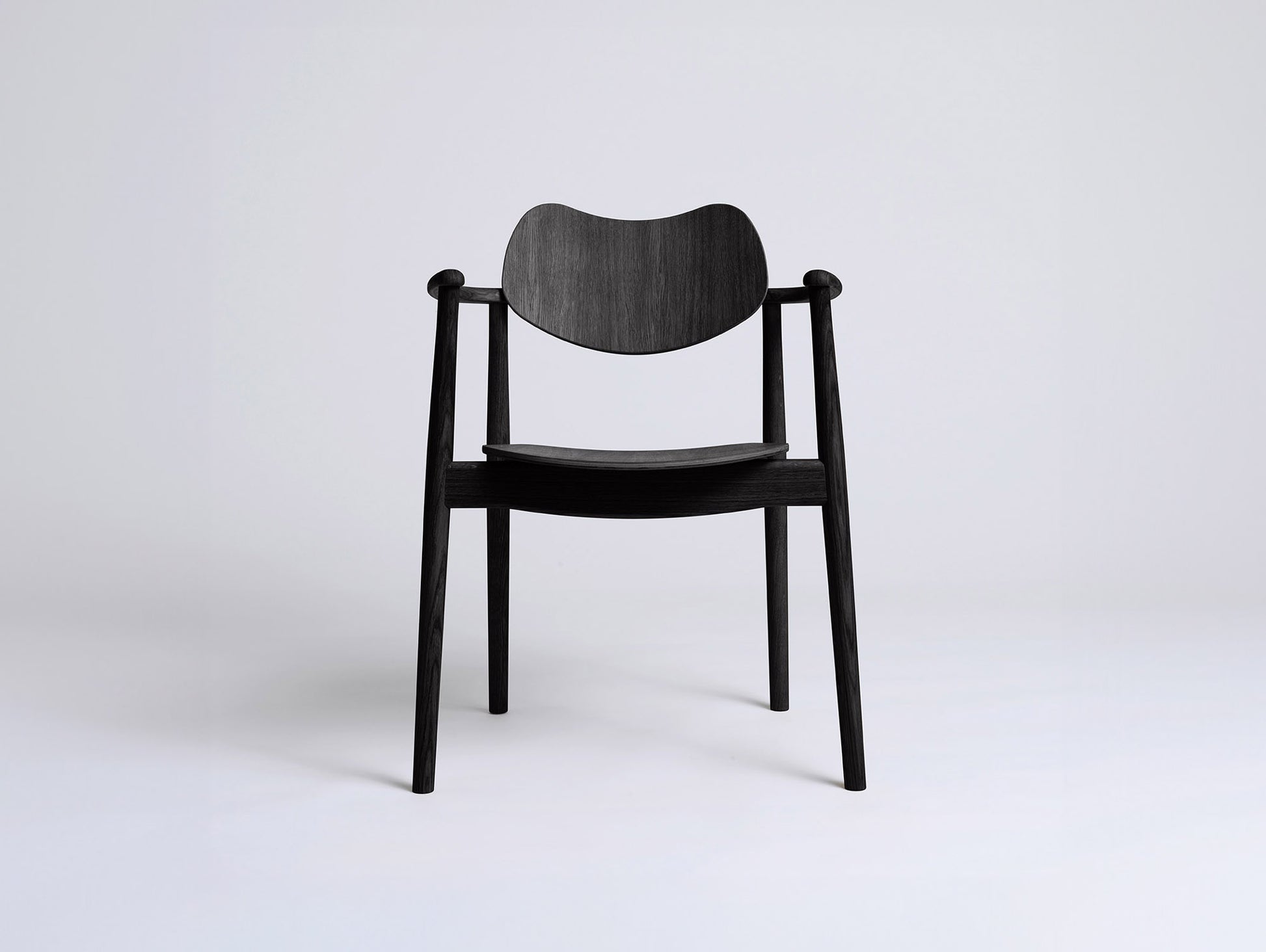 Regatta Chair by Ro Collection - Black Lacquered Oak