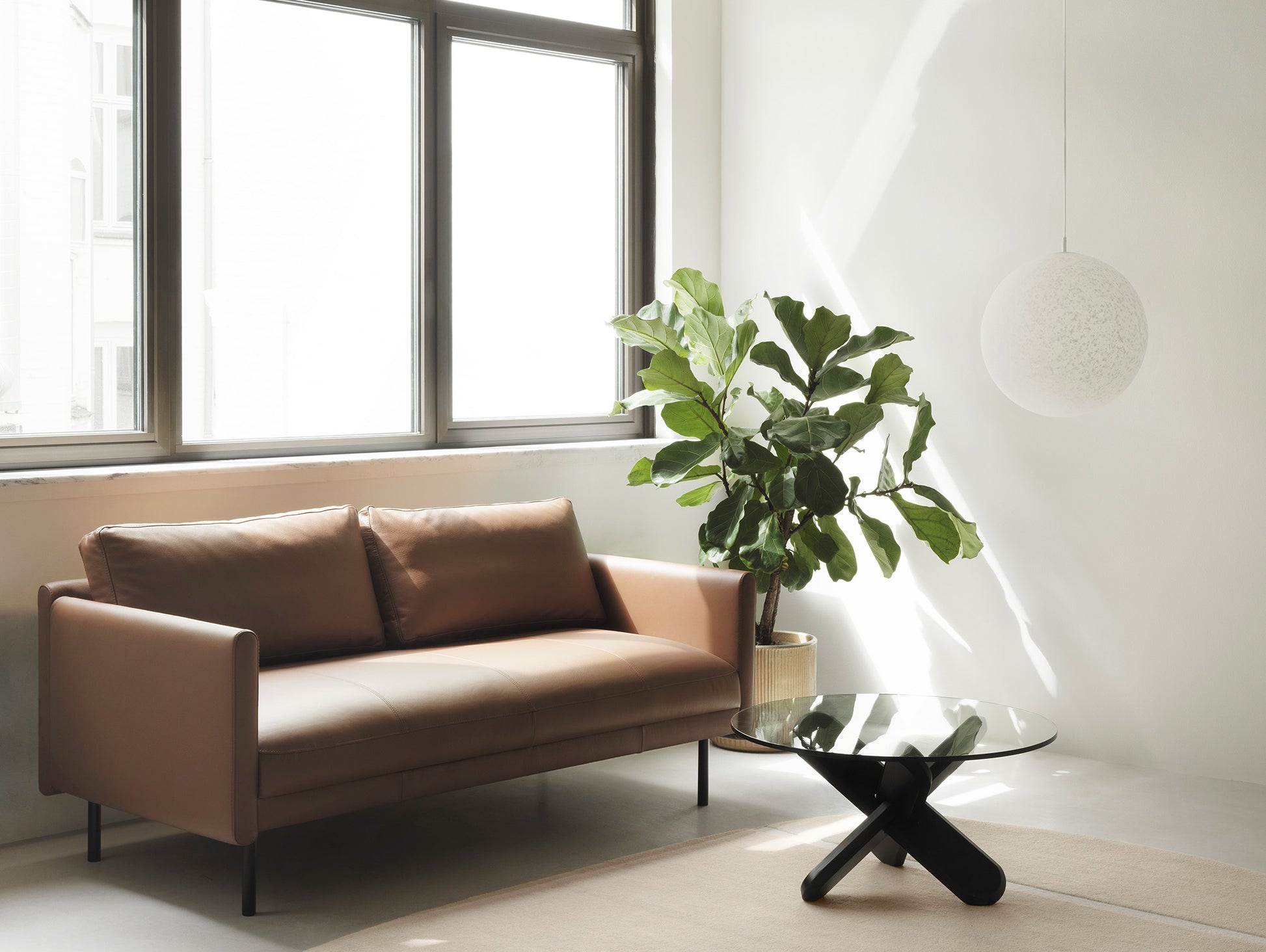 Rar 2-Seater Sofa by Normann Copenhagen - Omaha Leather Cognac