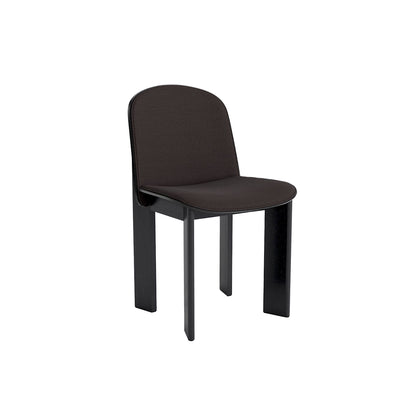 Chisel 65 Chair Front Upholstery by HAY - Black Lacquered Oak / Steelcut Trio 3 383
