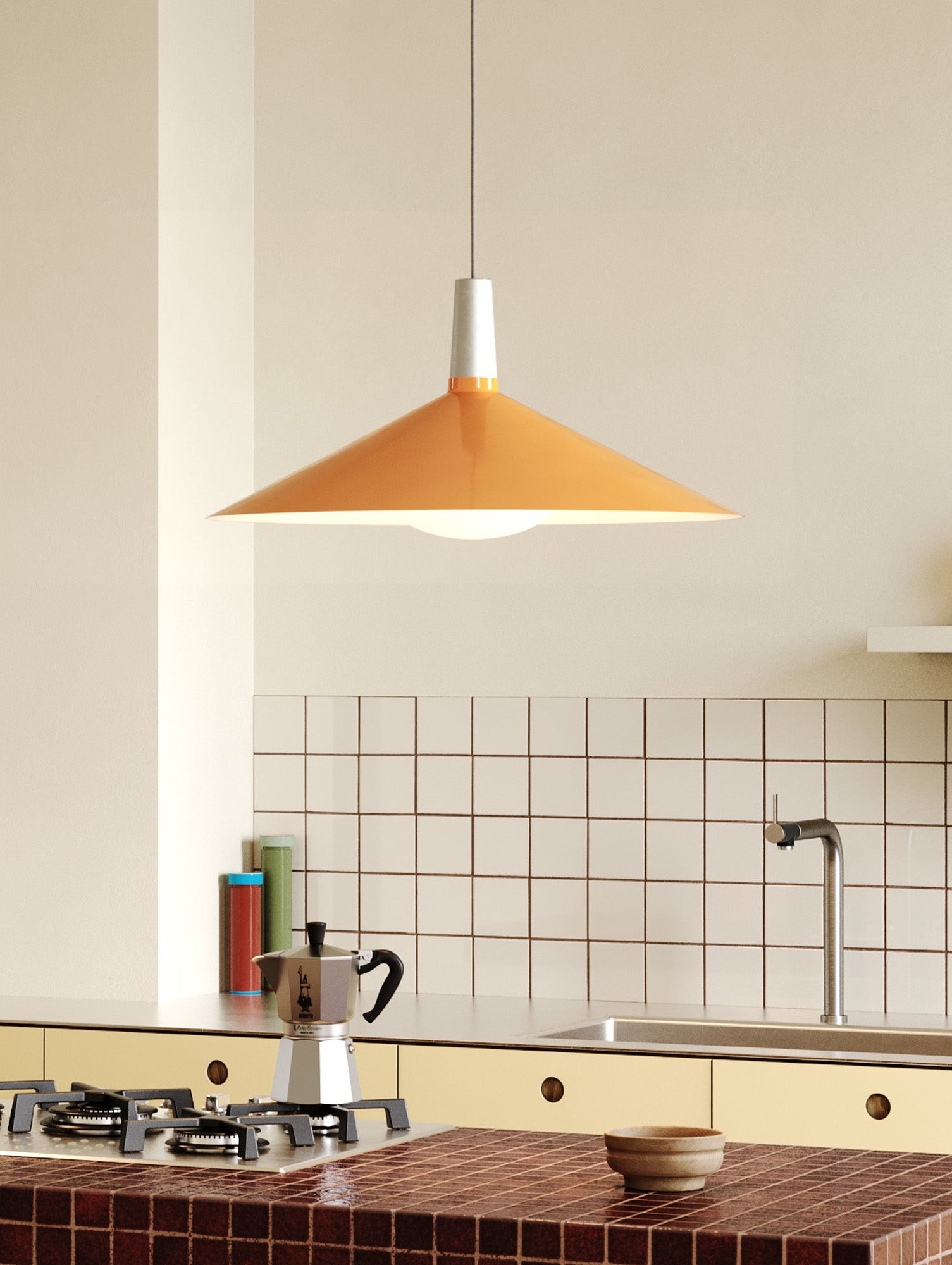 Bower Pendant Light by Tala - Large / Yellow