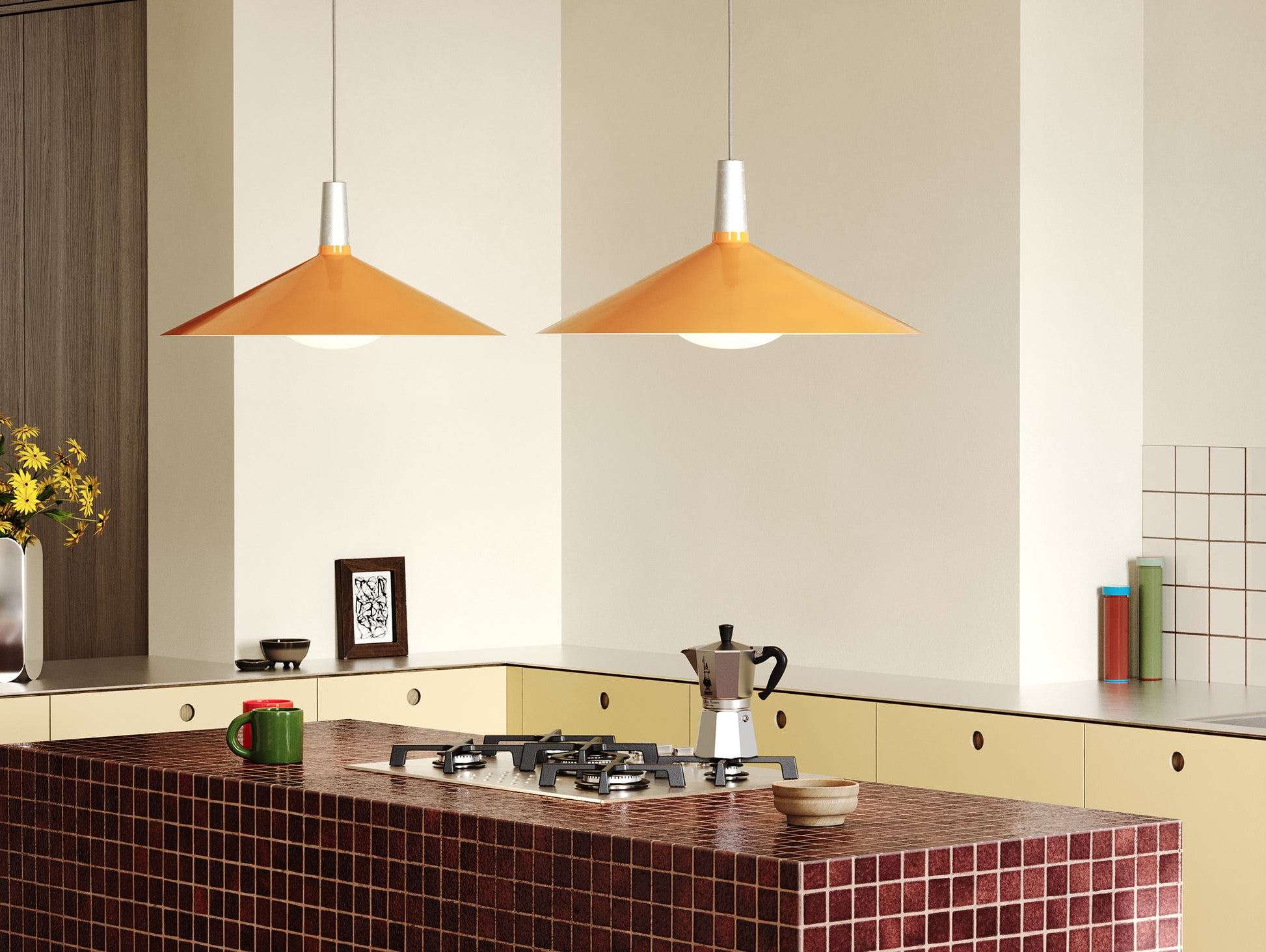 Bower Pendant Light by Tala - Large / Yellow