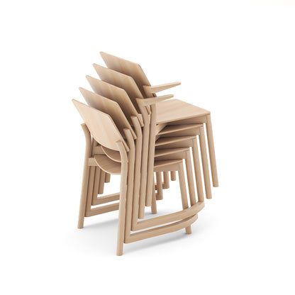 Panorama Chair with Runners by Karimoku New Standard - Lacquered Oak