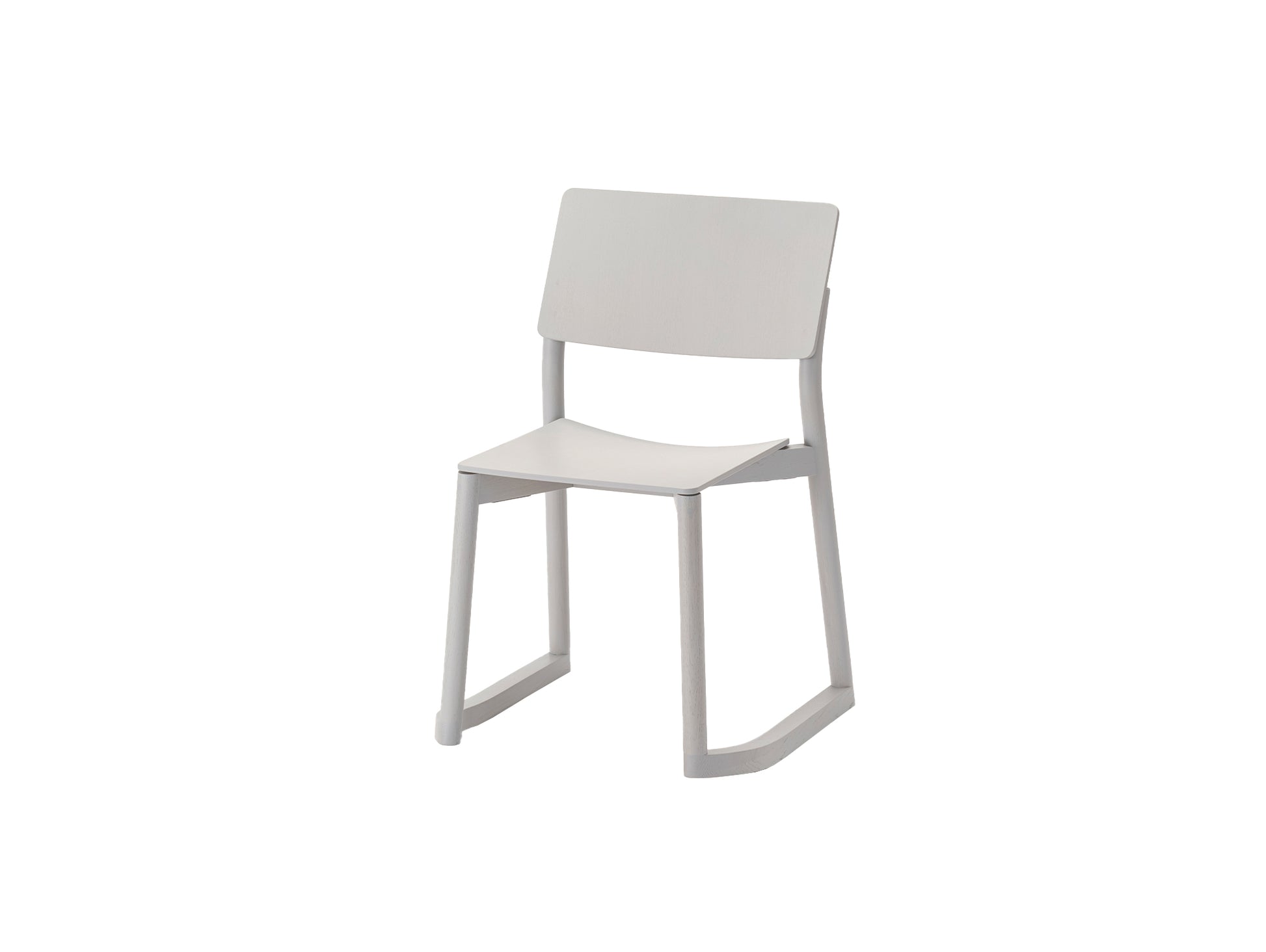 Panorama Chair with Runners by Karimoku New Standard - Grain Gray Lacquered Oak