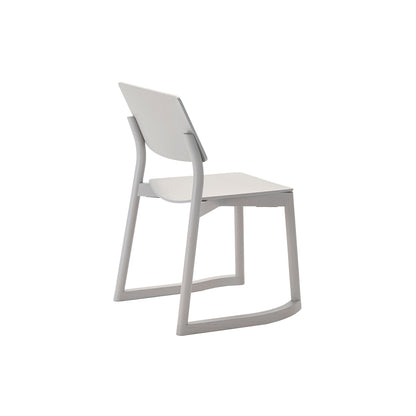 Panorama Chair with Runners by Karimoku New Standard - Grain Gray Lacquered Oak