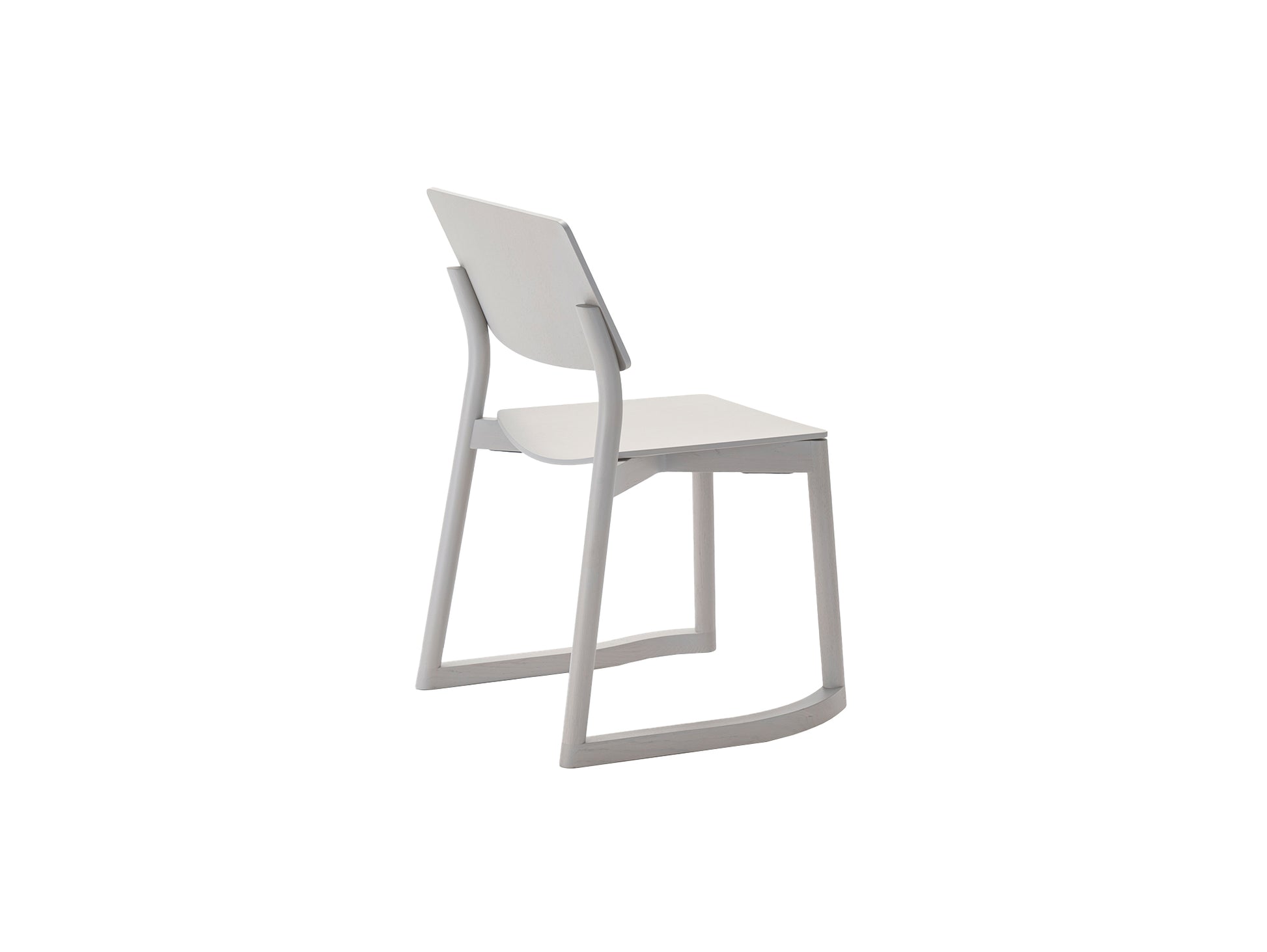 Panorama Chair with Runners by Karimoku New Standard - Grain Gray Lacquered Oak