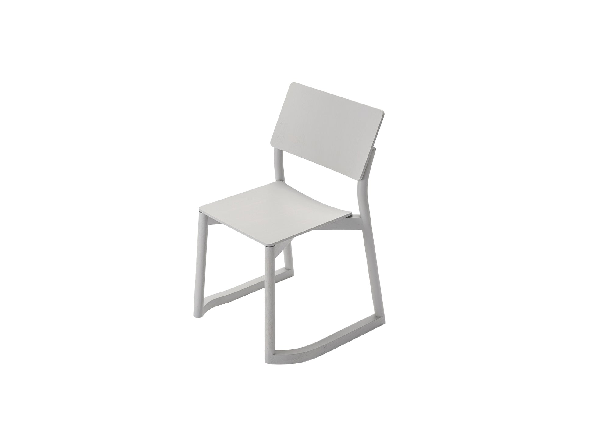 Panorama Chair with Runners by Karimoku New Standard - Grain Gray Lacquered Oak