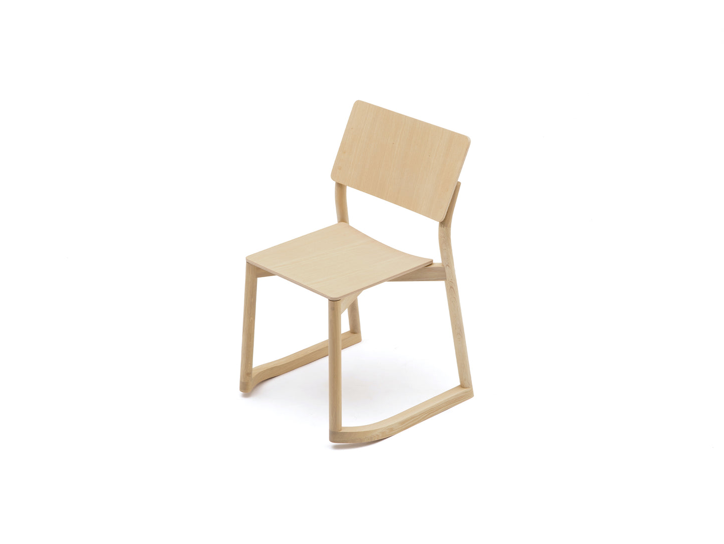 Panorama Chair with Runners by Karimoku New Standard - Lacquered Oak