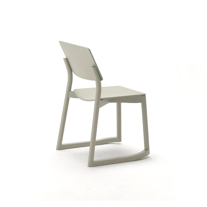 Panorama Chair with Runners by Karimoku New Standard -  Grain Green Lacquered Oak