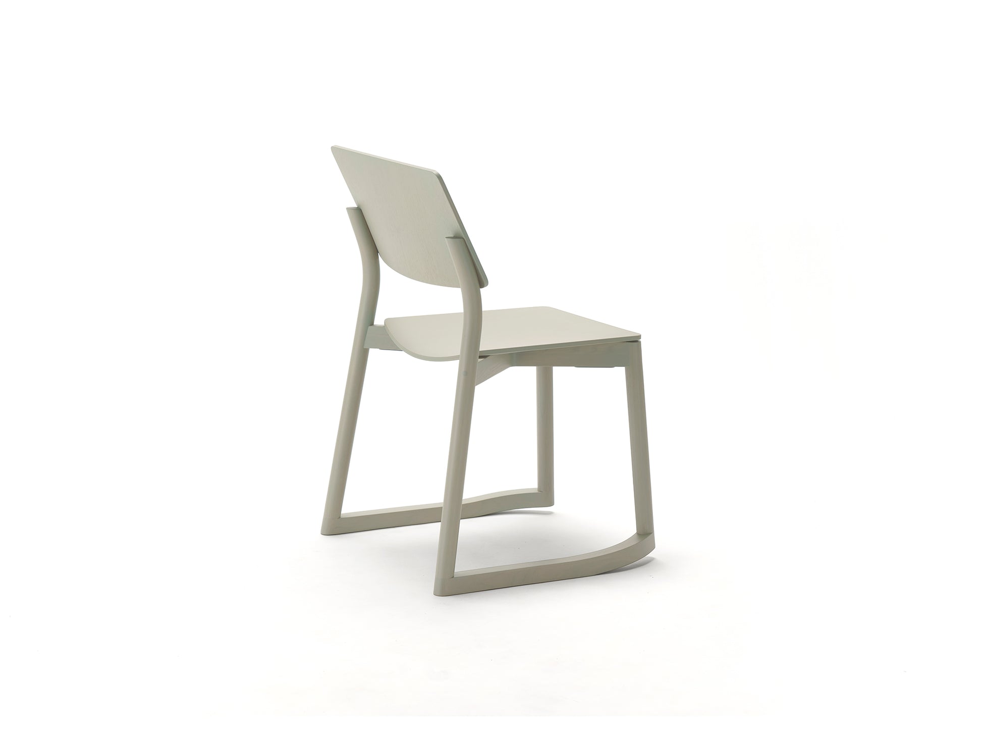 Panorama Chair with Runners by Karimoku New Standard -  Grain Green Lacquered Oak