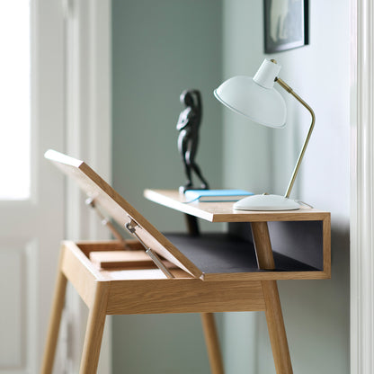 C68 Norrebro Desk by FDB Mobler - Nero Linoleum Tabletop