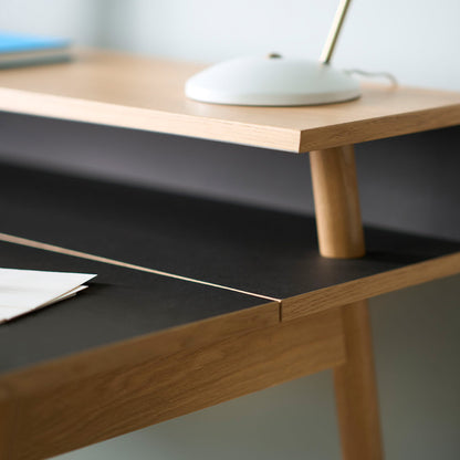 C68 Norrebro Desk by FDB Mobler - Nero Linoleum Tabletop