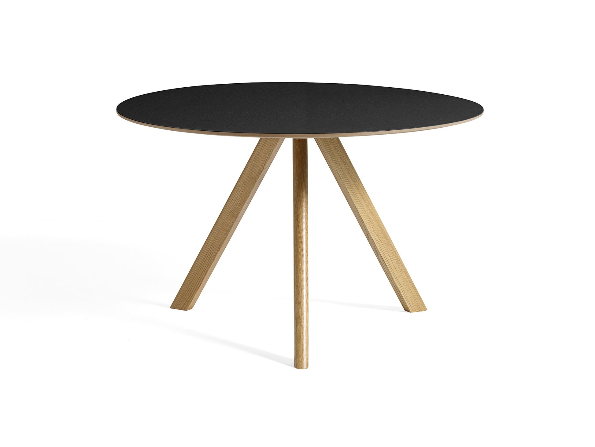 HAY CPH 20 Dining Table - Black Lino / Oak / 120 cm