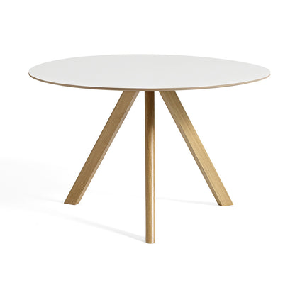 HAY CPH 20 Dining Table - White Laminate / Lacquered Oak / 120 cm