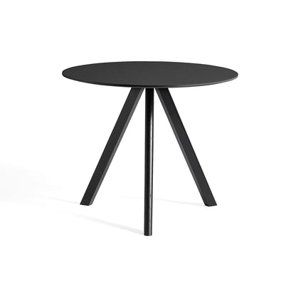 HAY CPH 20 Dining Table - Black Lino / Black Oak / 90 cm