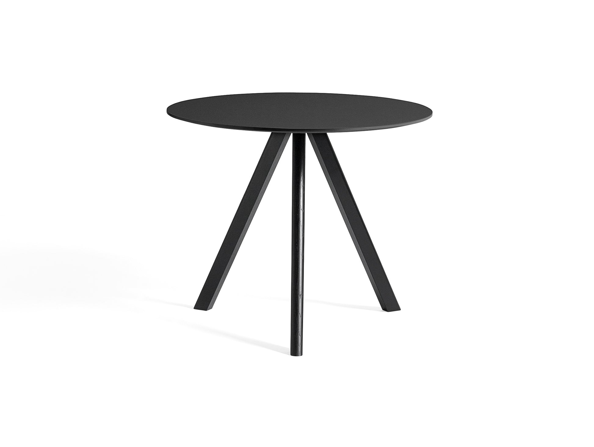 HAY CPH 20 Dining Table - Black Lino / Black Oak / 90 cm