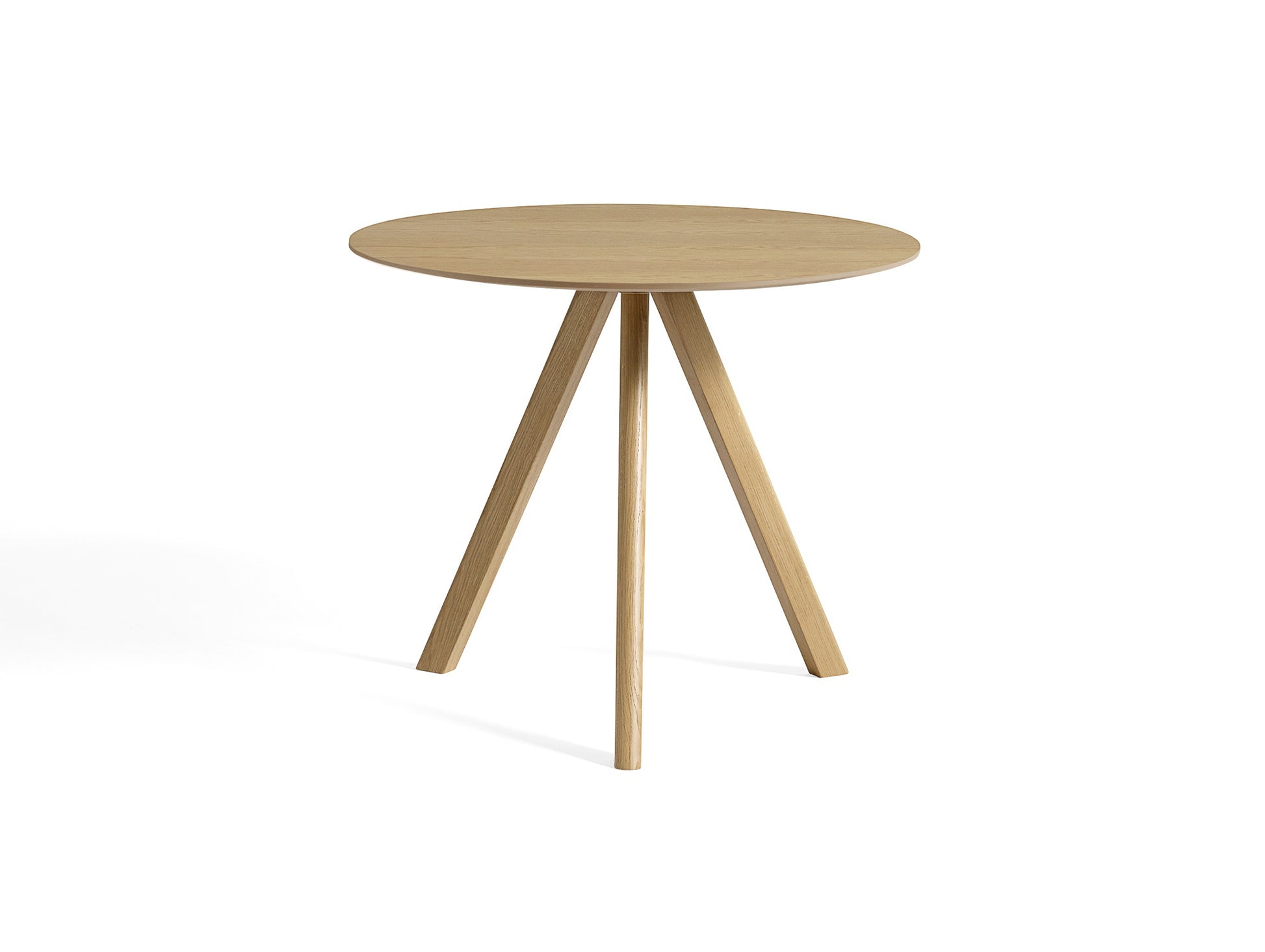 HAY CPH 20 Dining Table - Lacquered Oak / Lacquered Oak Veneer / 90 cm