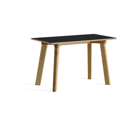 Copenhague Deux Bench CPH215 by HAY - L75 cm / Lacquered Oak Base / Ink Black Laminate