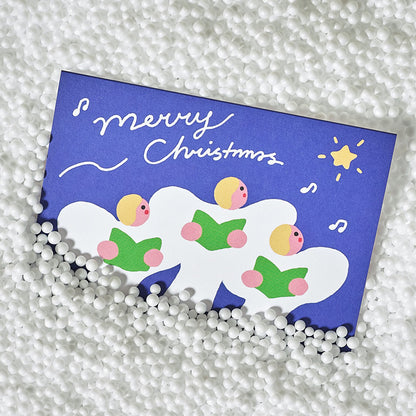 'Christmas Angels' Greetings Card by Wrap