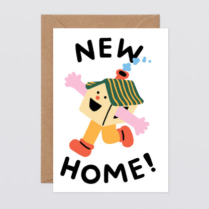 'Happy House' Greetings Card by Wrap