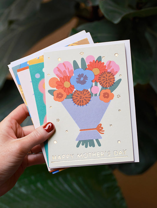 'Mother's Day Bouquet' Greetings Card by Wrap
