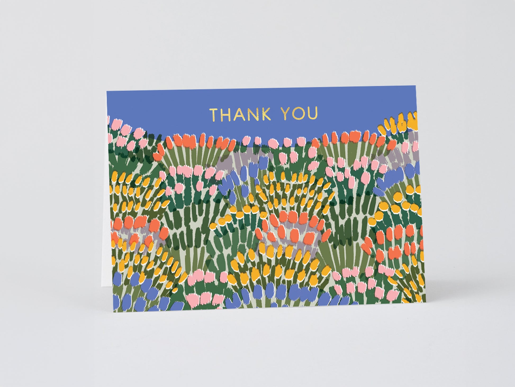 'Thank you Rock Garden' Foiled Greetings Card by Wrap