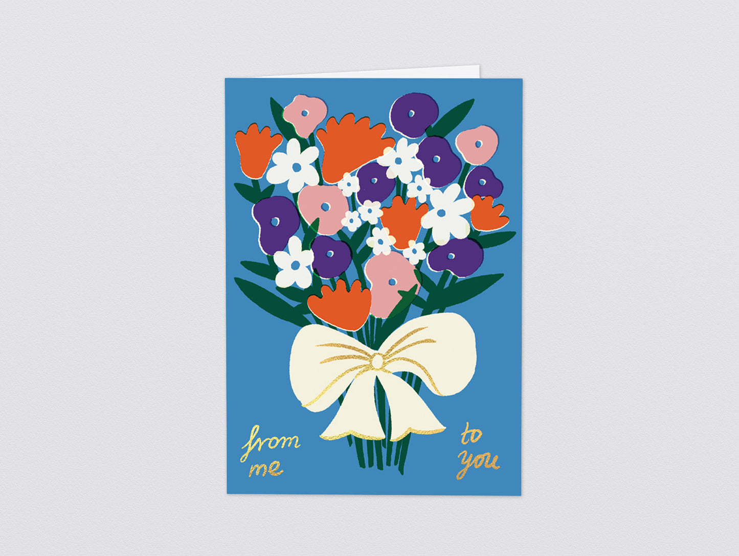 'From Me To You' Greetings Card by Wrap