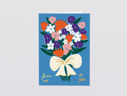 'From Me To You' Greetings Card by Wrap