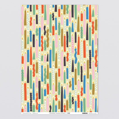 Candles Wrapping Paper by Wrap