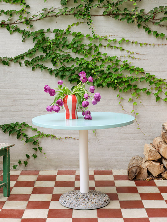 Ceramic Table by HAY - D90 cm / Light Mint