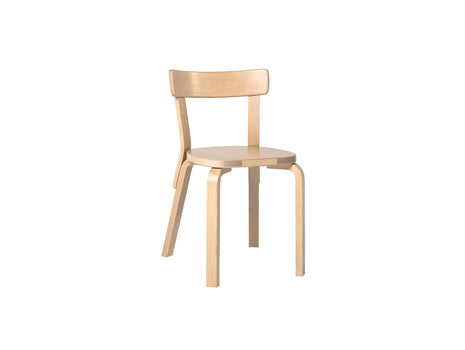Chair 69 by Artek - 51 Legs and backrest natural lacquered, seat birch veneer