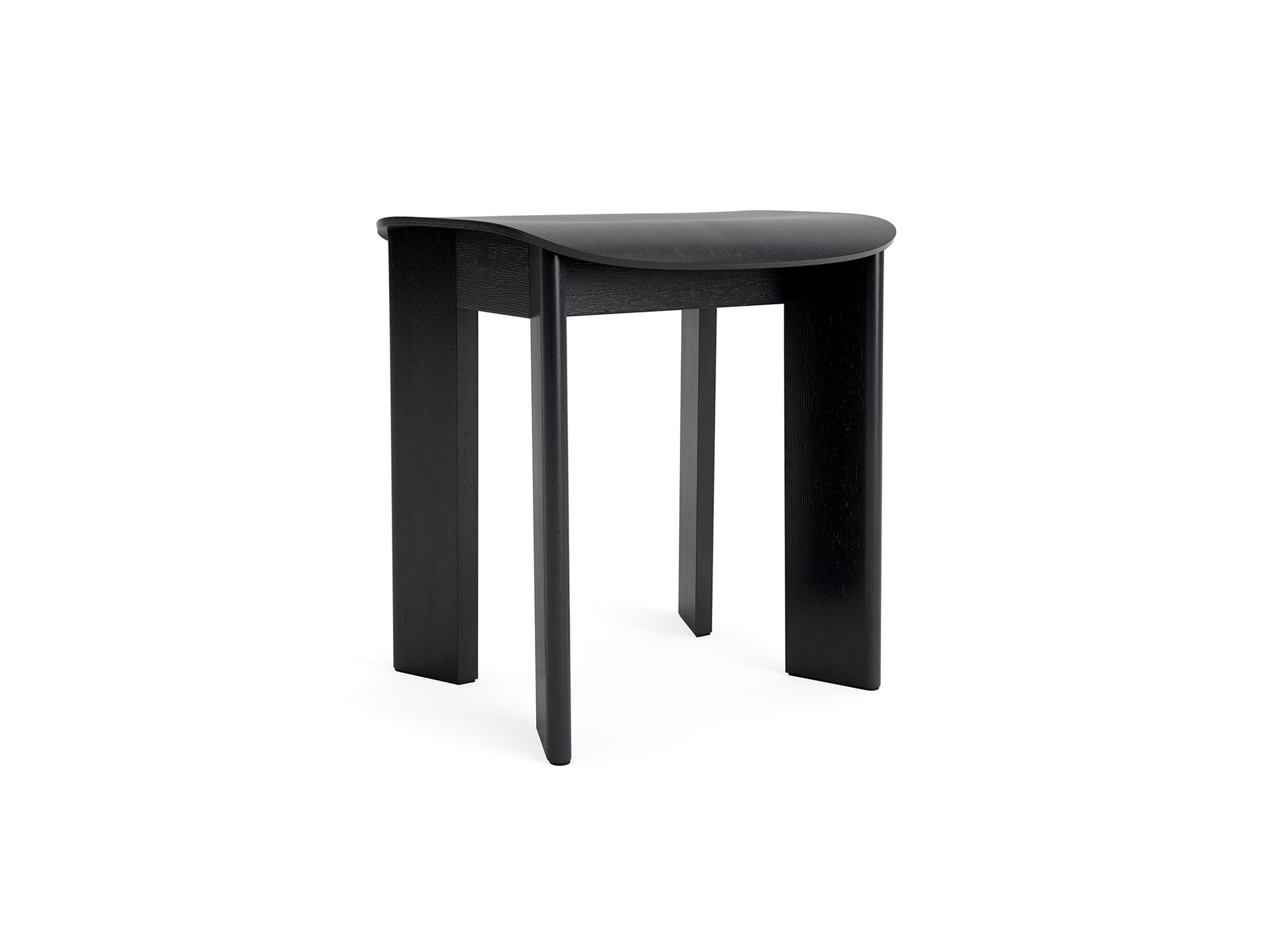Chisel 10 Stool by HAY - Black Lacquered Oak