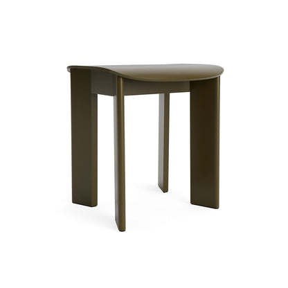 Chisel 10 Stool by HAY - Green Umber Lacquered Beech
